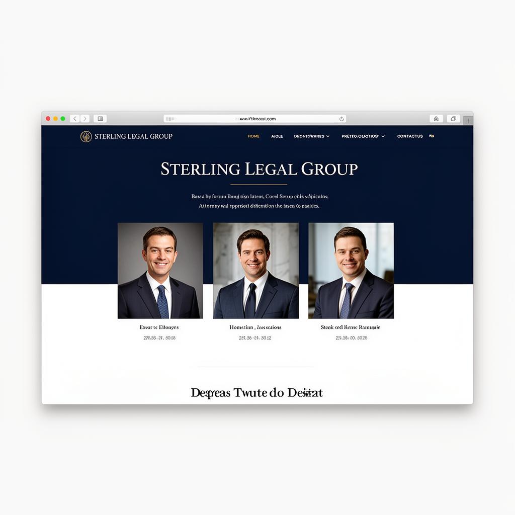 Sterling Legal Group — Attorneys at Law website built by Elite Web Group